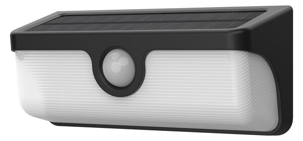 Exteriérové ​​solární nástěnné LED svítidlo Link, 1x LED 5w, černá, pohybový senzor