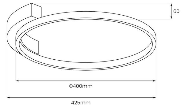 Stropní LED svítidlo Luna, 1x LED 18w, 4000k, b