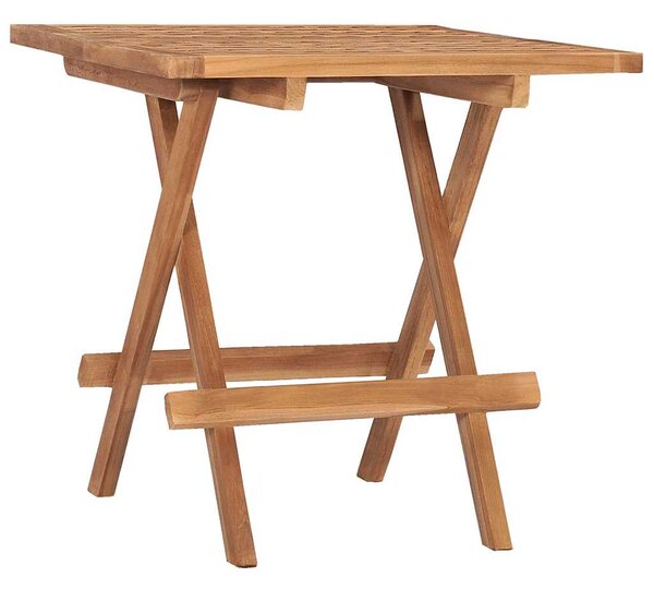 3dílný skládací zahradní jídelní set s poduškou masivní teak 3063200