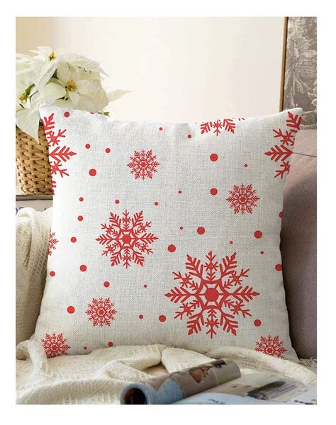 Sada 4 vánočních povlaků na polštář a běhounu na stůl Minimalist Cushion Covers Red Christmas