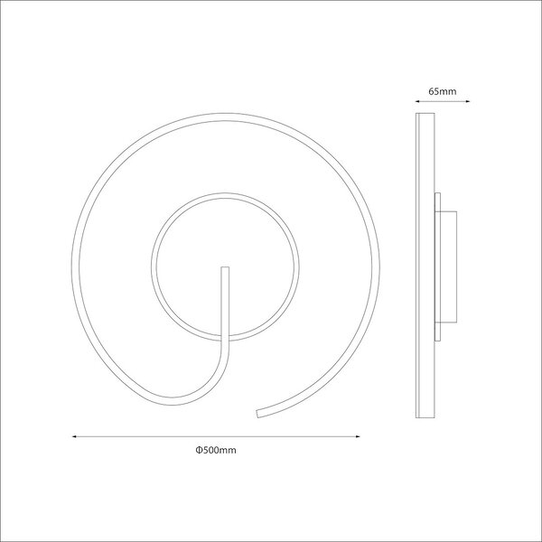 Stropní LED svítidlo Lorenzo, 1x LED 22w, 4000k, b