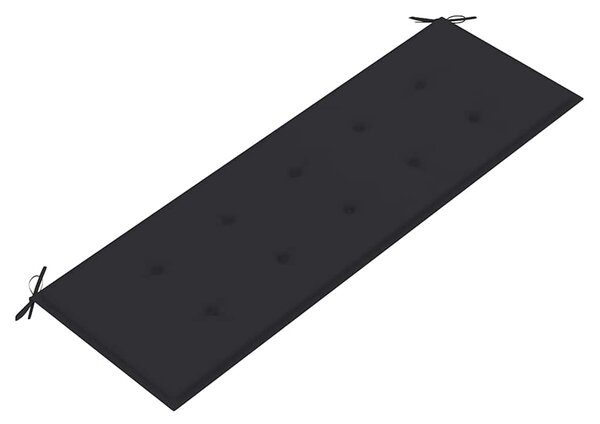 Stohovatelná zahradní lavice s poduškou 159 cm masivní teak 3063306