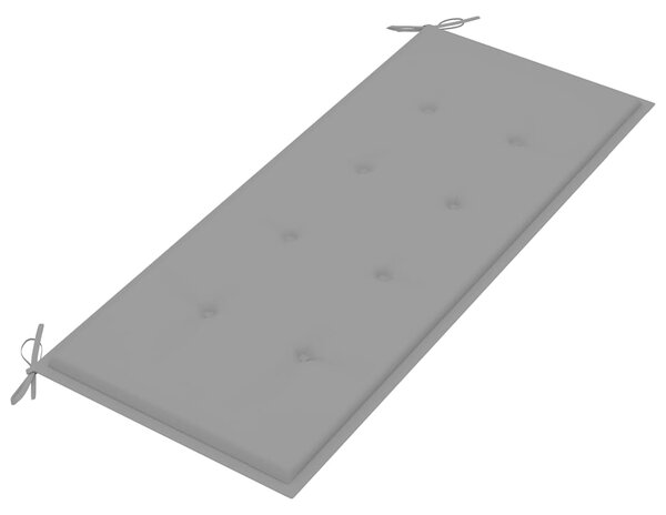 Zahradní lavice s poduškou 120 cm masivní akáciové dřevo 3063769