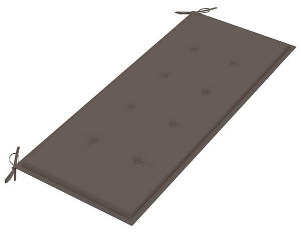 Zahradní lavice s poduškou 120 cm bambus 3063884