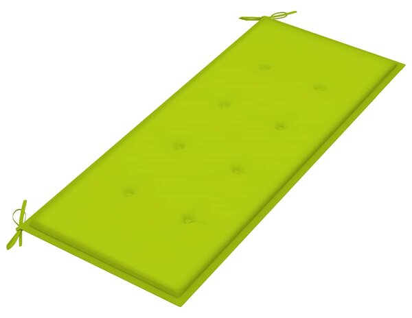 Stohovatelná zahradní lavice s poduškou 128,5 cm masivní teak 3063290