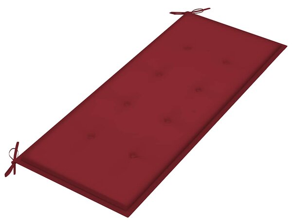 Skládací zahradní lavice s poduškou 118 cm bambus 3063858