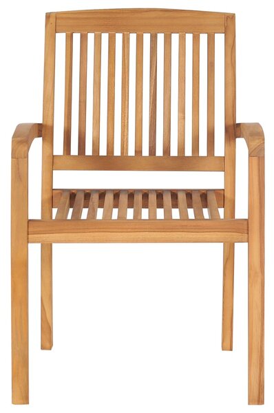 Zahradní židle 2 ks taupe podušky masivní teak 3063275