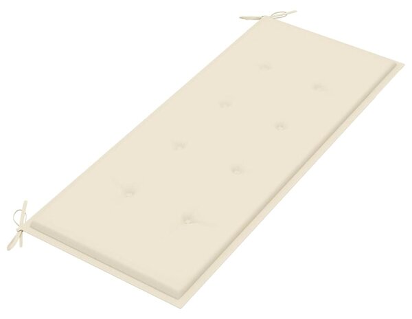 Skládací zahradní lavice s poduškou 118 cm bambus 3063851