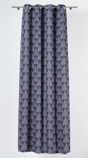 Modro-šedý závěs 130x260 cm Zatapa – Mendola Fabrics