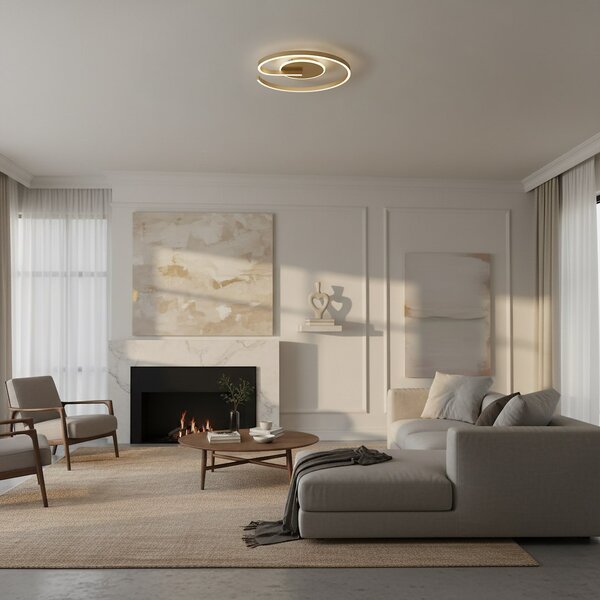 Stropní LED svítidlo Lorenzo, 1x LED 22w, 4000k, g