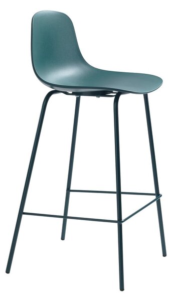 Plastová barová židle v petrolejové barvě (výška sedáku 67,5 cm) Whitby – Unique Furniture
