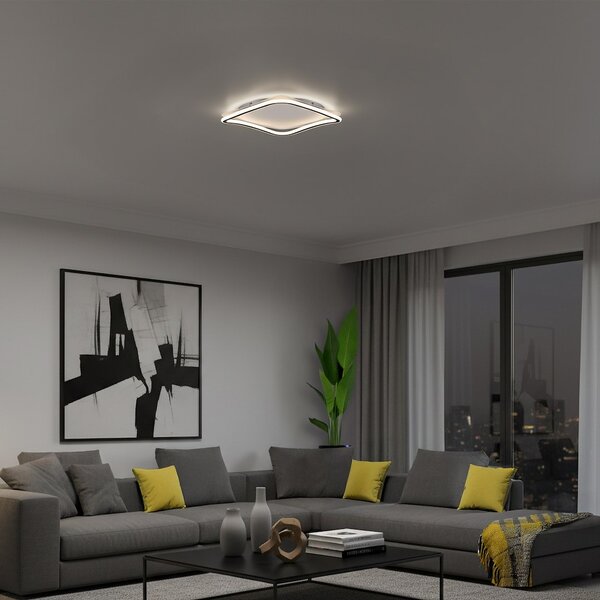 Stropní LED svítidlo Cali Square, 1x LED 30w, 4000k, b