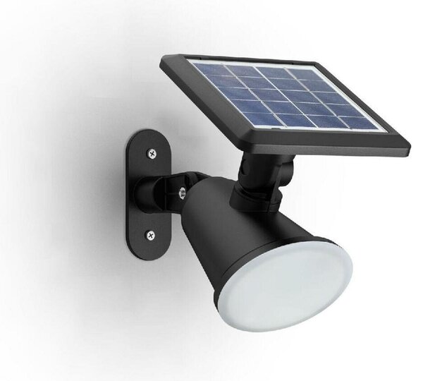 Philips Jivix solární venkovní nástěnné LED svítidlo 1,4W 150lm 2700K IP44, černé
