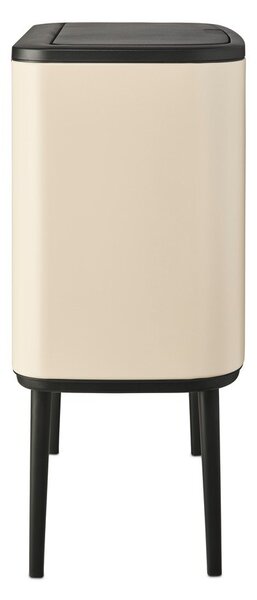 Béžový dotykový ocelový odpadkový koš na tříděný odpad 3x11 l Bo Touch Bin – Brabantia