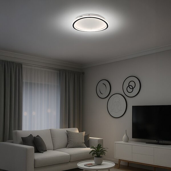 Stropní LED svítidlo Cali Round, 1x LED 30w, 4000k, b