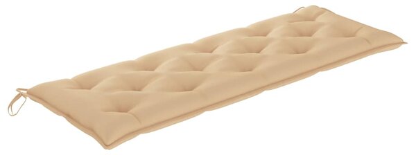 Stohovatelná zahradní lavice s poduškou 159 cm masivní teak 3063324