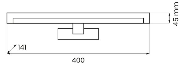 Nástěnné LED svítidlo Mirore, 1x LED 8w, 4000k, (fi 40cm), w
