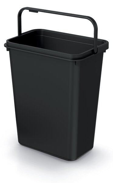 Prosperplast Odpadkový koš SYSTEMA BASIC recyklovaný černý, objem 10l