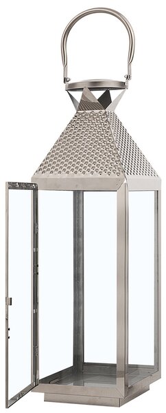 Lucerna BALI Nerezová ocel 55 cm Stříbrná