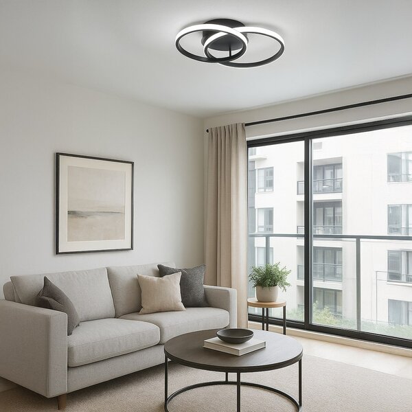 Stropní LED svítidlo Titano, 2x LED 12w, 4000k, b