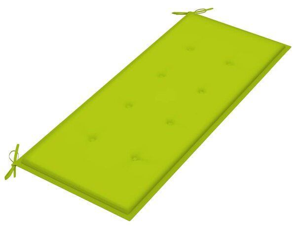 Zahradní lavice s poduškou 120 cm masivní akáciové dřevo 3063779