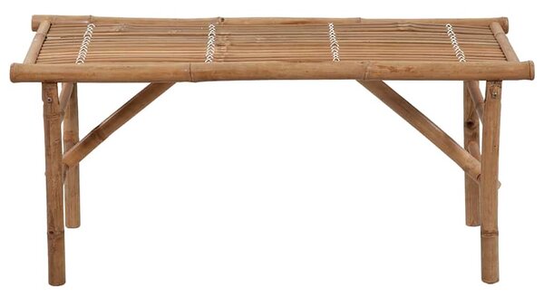 Skládací zahradní lavice s poduškou 118 cm bambus 3063851