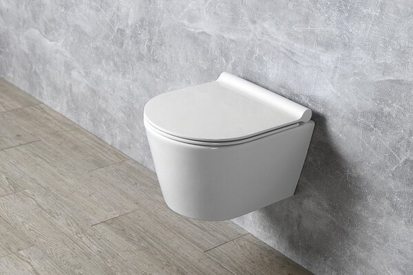 GSI GSI, KUBE X, NORM WC sedátko Soft Close SLIM, duroplast, bílá, MS76SN11