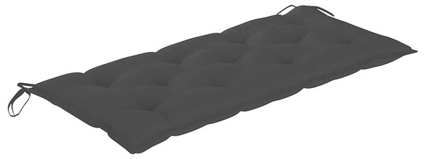 Skládací zahradní lavice s poduškou 118 cm bambus 3063871