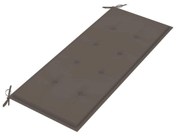 Skládací zahradní lavice s poduškou 118 cm bambus 3063857