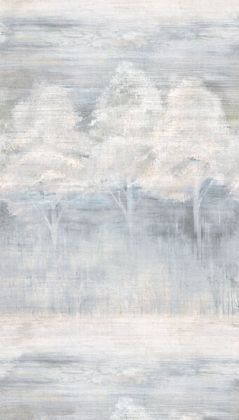 Vliesová obrazová tapeta na zeď, šedá, modrá, stromy, SYD27590, Serenity, Decoprint