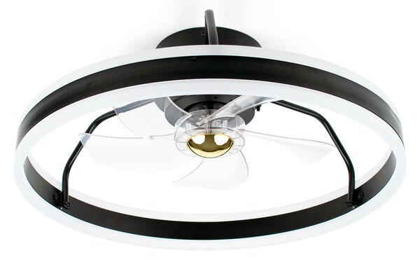 Noaton 16050B (2024) Atria, černá, stropní ventilátor se světlem (Použitý, Záruka 21 měsíců)