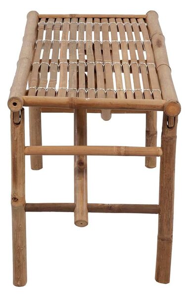 Skládací zahradní lavice s poduškou 118 cm bambus 3063851
