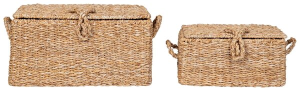 Nordic Living Set dvou dekorativních košů Bogli z přírodních vláken