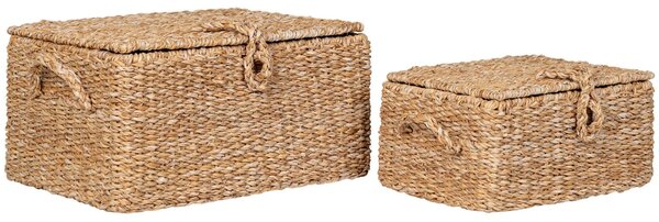 Nordic Living Set dvou dekorativních košů Bogli z přírodních vláken
