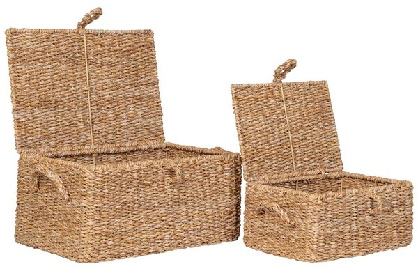 Nordic Living Set dvou dekorativních košů Bogli z přírodních vláken