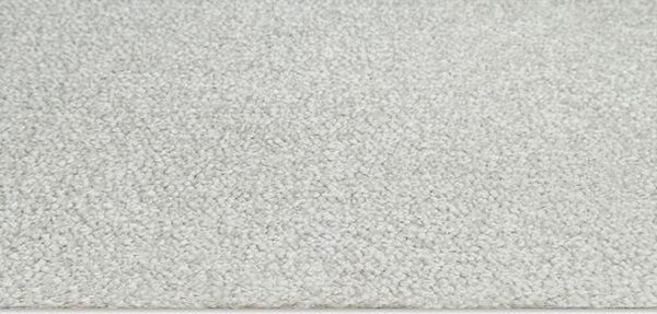 Breno Metrážový koberec GROOVE 900 světle šedý, šíře 400 cm, Šedá