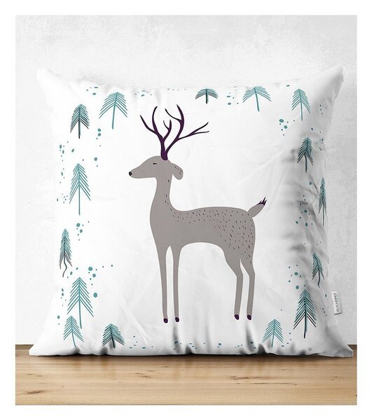Sada 4 vánočních povlaků na polštář a běhounu na stůl Minimalist Cushion Covers Winter Wonderland