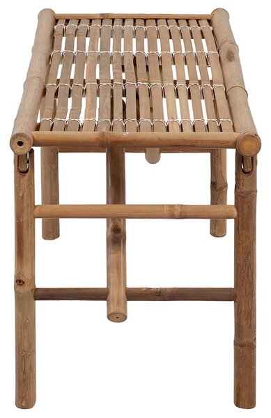 Skládací zahradní lavice s poduškou 118 cm bambus 3063875
