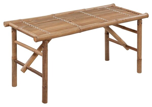 Skládací zahradní lavice s poduškou 118 cm bambus 3063875