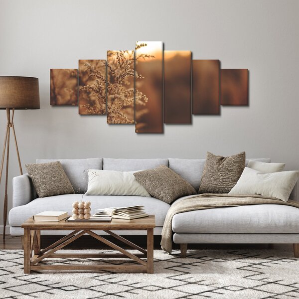 Obraz kvetoucí trávy (210x100 cm)