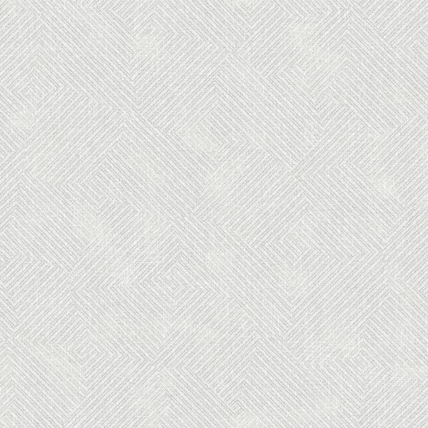 Geometrická vliesová tapeta na zeď, bílá, šedá, pruhy, SY27520, Serenity, Decoprint
