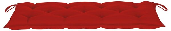 Skládací zahradní lavice s poduškou 118 cm bambus 3063870