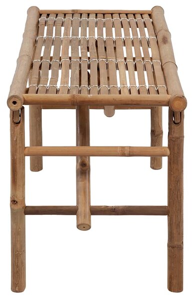Skládací zahradní lavice s poduškou 118 cm bambus 3063868