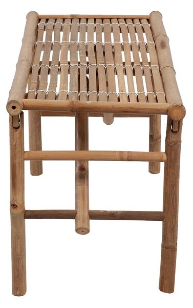Skládací zahradní lavice s poduškou 118 cm bambus 3063858