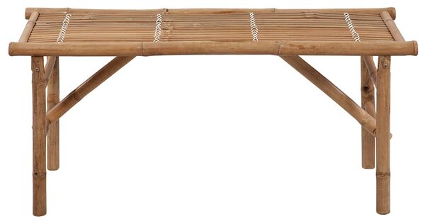 Skládací zahradní lavice s poduškou 118 cm bambus 3063875