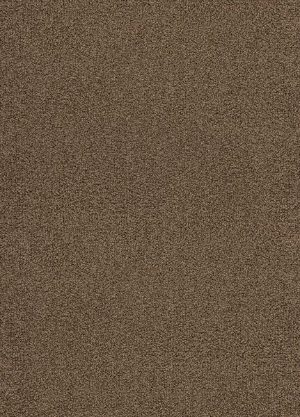 Breno Metrážový koberec GROOVE 855 tmavě hnědý, šíře 400 cm, Hnědá