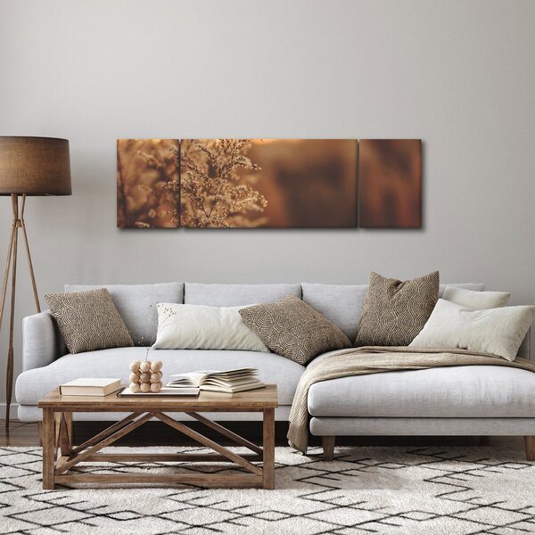 Obraz kvetoucí trávy (170x50 cm)