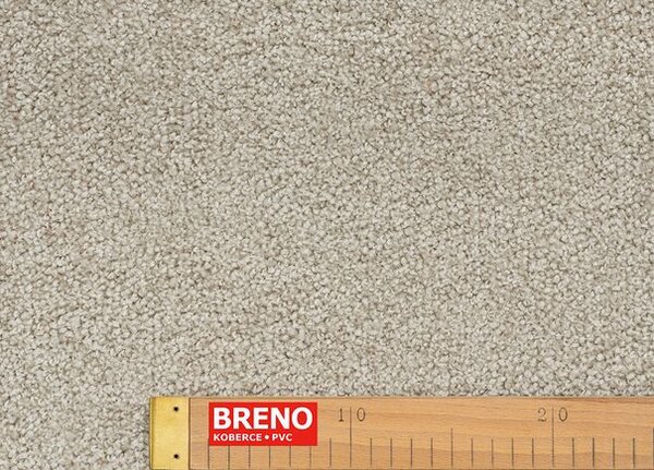 Breno Metrážový koberec GROOVE 800 béžový, šíře 400 cm, Béžová
