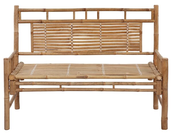Zahradní lavice s poduškou 120 cm bambus 3063895