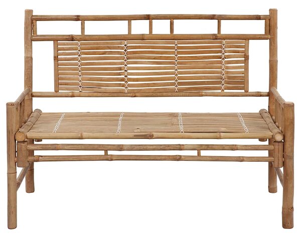 Zahradní lavice s poduškou 120 cm bambus 3063896